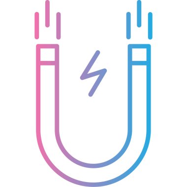 Bir yıldırım simgesinin vektör çizimi