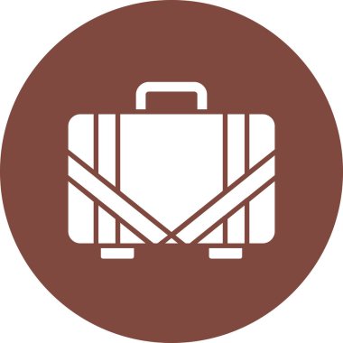 Evrak çantası simgesinin vektör illüstrasyonu