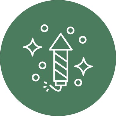 roket web simgesi, basit illüstrasyon