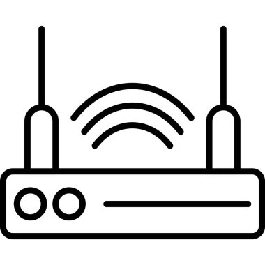 anten yönlendirici simgesi, vektör tasarımı