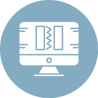 Kolayca değiştirebilen ya da düzenleyebilen sunucu vektör simgesi