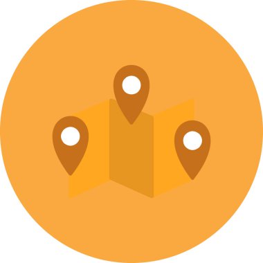 konum pin haritası simgesi düz biçimli