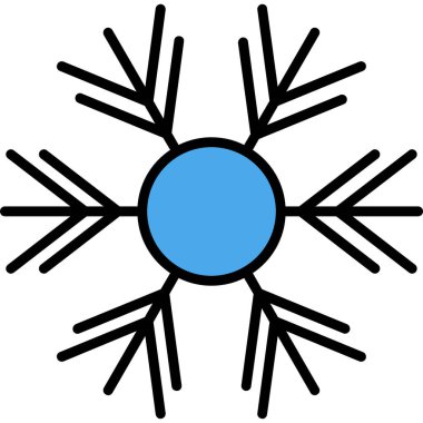 Bir kar tanesinin vektör çizimi