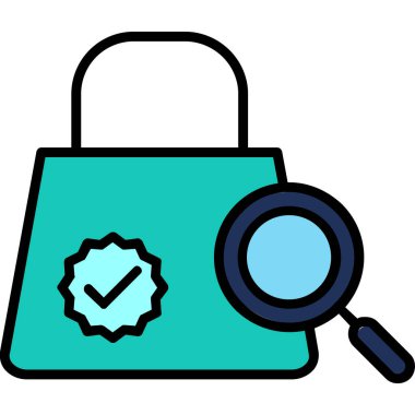 İşaretleme simgesi vektör illüstrasyonunu kontrol et