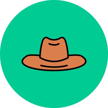 Şapka. Web simgesi basit illüstrasyon