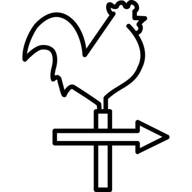 Tavuk. Web simgesi basit tasarım