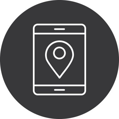 Konum simgesinin vektör illüstrasyonu