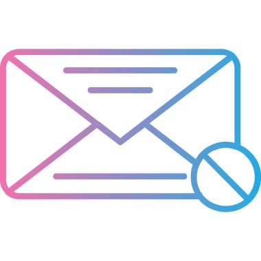 E- posta simgesi vektör illüstrasyonu