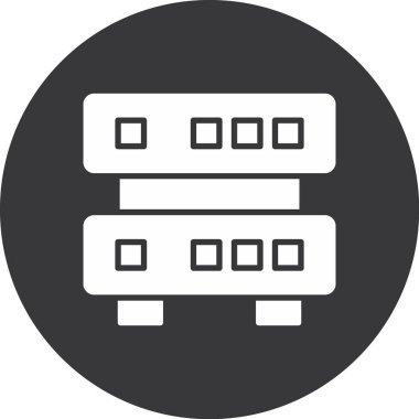 veritabanı vektör simgesi modern basit tasarım