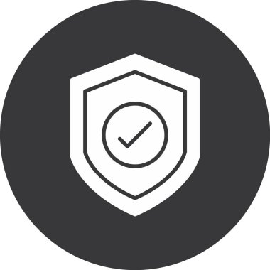 Kalkan Vektörü Şekil Simgesi Tasarımı