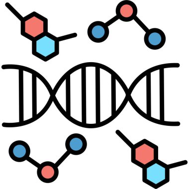Molekül simgesi vektör illüstrasyonu