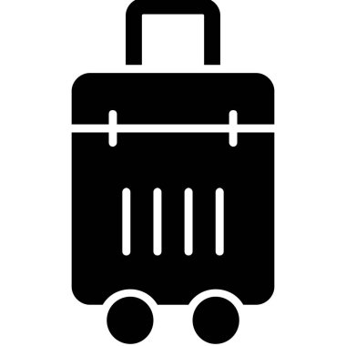 suitcase icon. outline illustration of luggage vector icons for web