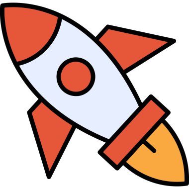 roket web simgesi basit tasarım