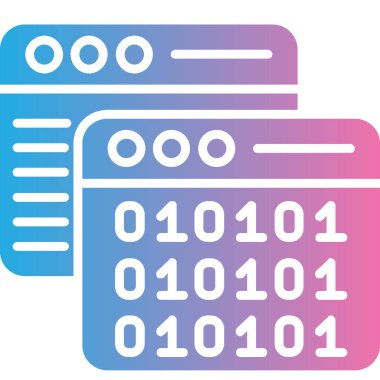 kod kodlama vektör simgesi