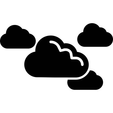 Bulut simgesi vektör illüstrasyonu
