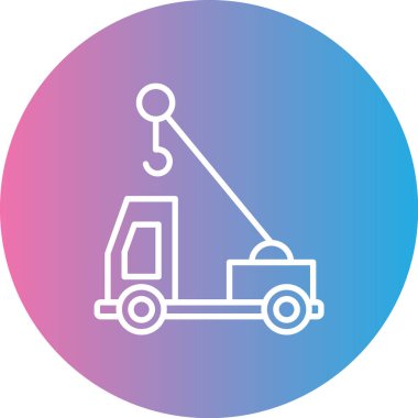 Vinç simgesinin vektör illüstrasyonu