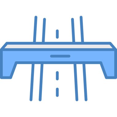 Bariyer. Web simgesi basit illüstrasyon