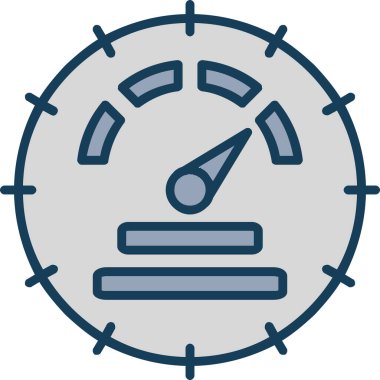 Hız göstergesi. Web simgesi basit illüstrasyon