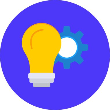 Ampul. Web simgesi basit illüstrasyon