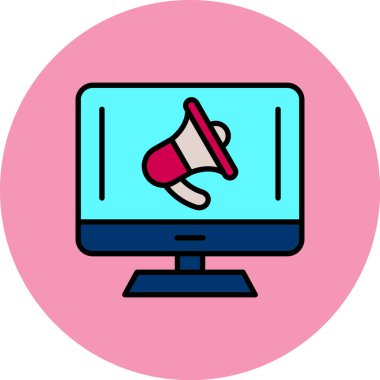 Dizüstü bilgisayar simgesi vektör çizimi