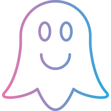 Hayalet. Web simgesi basit illüstrasyon