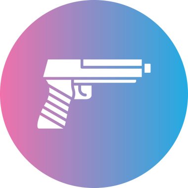 Silah. Web simgesi basit illüstrasyon