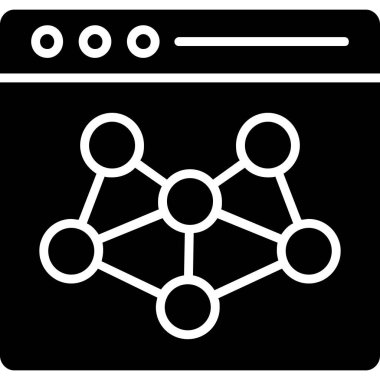 Ağ web simge vektör çizim