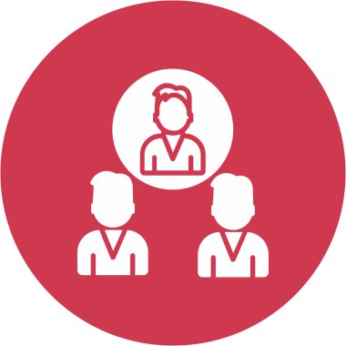 İnsanlar. Web simgesi basit illüstrasyon