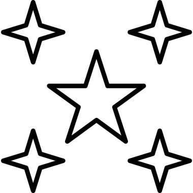 yıldız simgesi, vektör çizimi