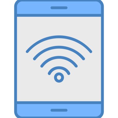 cep telefonu düz vektör simgesi