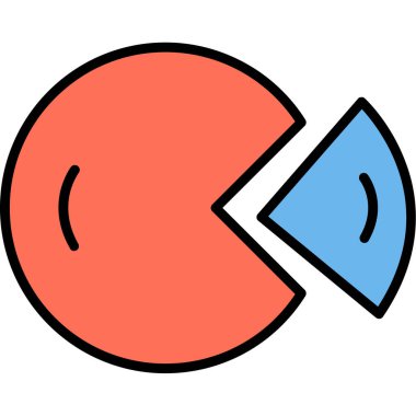 Çizgi film simgesinin vektör illüstrasyonu