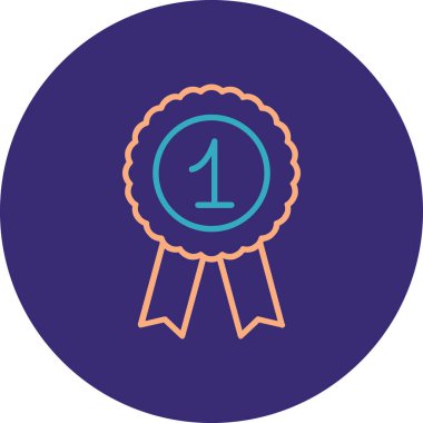 Rozet Simgesi Moda Biçiminde İzole Arkaplan