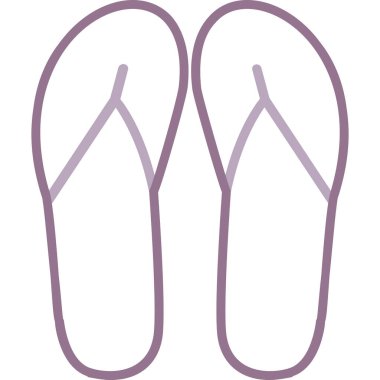 flip flop izole edilmiş ikon vektör illüstrasyon tasarımı