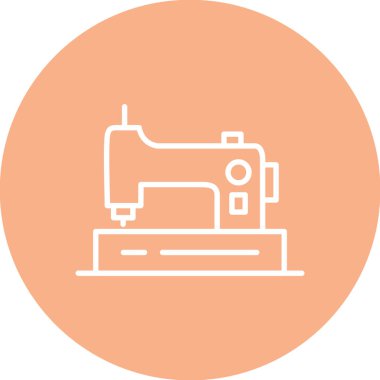 Dikiş Makinesi simgesi, vektör çizimi