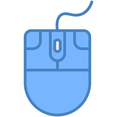 bilgisayar fare simgesi, vektör illüstrasyonunun düz tasarımı