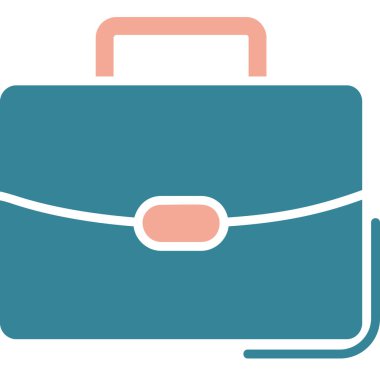 bavul ikonu vektör illüstrasyonu