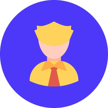 Öğrenci. Web simgesi basit illüstrasyon