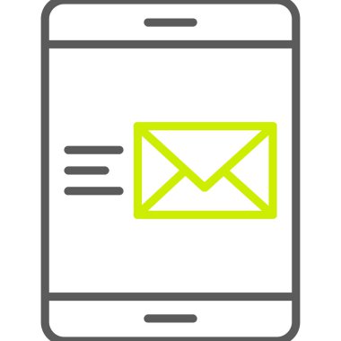 e- posta ileti vektörü simgesi