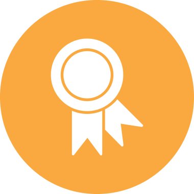 Madalya düz vektör simgesi