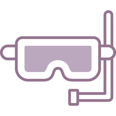 Gözlük simgesi. vektör illüstrasyonu