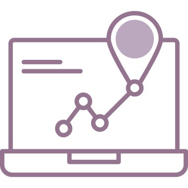 harita pin simgesi, vektör illüstrasyonu