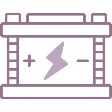 Pil. Web simgesi basit illüstrasyon