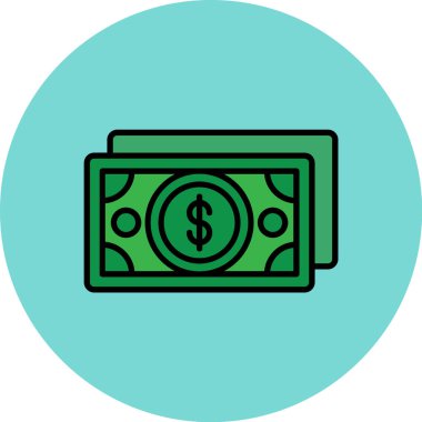 Dolar vektör simgesi, modern biçim