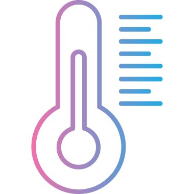 Düşük sıcaklık vektör simgesi