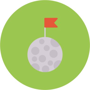 golf ikonu vektör illüstrasyonu