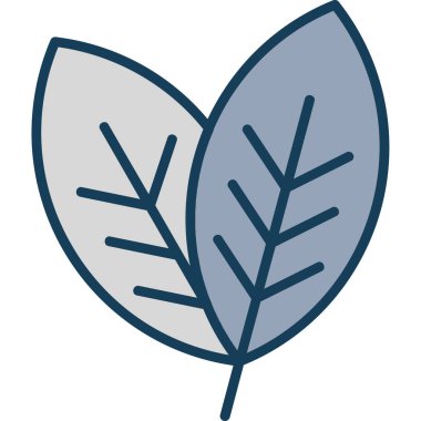 Yaprak vektör simgesi modern basit vektör illüstrasyonu