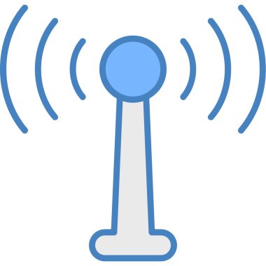 uydu anten simgesi, vektör illüstrasyonu