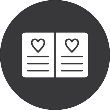 Aşk simgesinin vektör illüstrasyonu