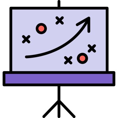 Tahta. Web simgesi basit illüstrasyon
