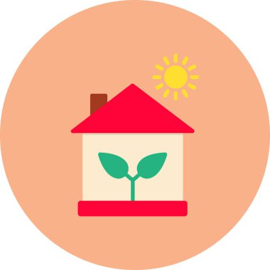 Bir evin vektör illüstrasyonu